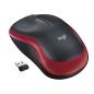 Preview: Logitech M185 Wireless Maus Rot – Optisch 1000 DPI USB beidhändig